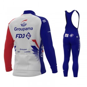 Tenue Maillot M/L + Collant à Bretelles 2021 Groupama-FDJ N001